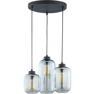 Marco III graphite glass pendant lamp TK Lighting