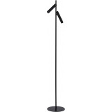 Philon II Led black floor lamp with 2 lights Lucide