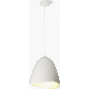 Antares 18 white gypsum pendant lamp Lumatix