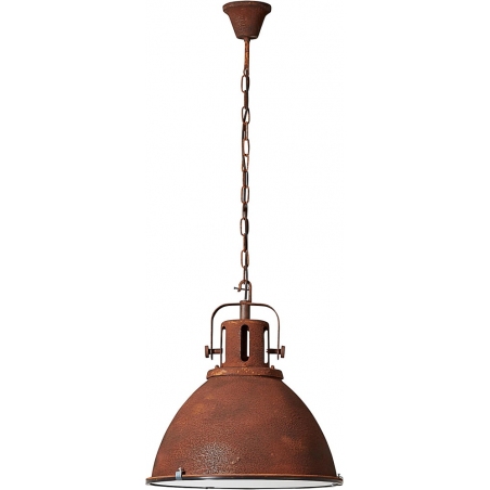 Stylowa Lampa wisząca industrialna Jesper Rust 47 Rdzawa powłoka Brilliant do salonu i sypialni.