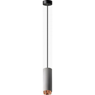 Hadar 9 dark grey concrete pendant lamp Lumatix