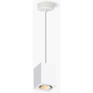 Kanopus I white gypsum pendant lamp Lumatix