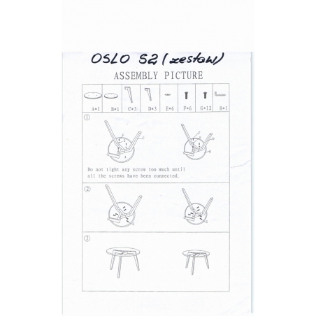 Designerski Komplet okrągłych stolików szklanych Oslo Przeźroczysty/Dąb Signal do salonu.