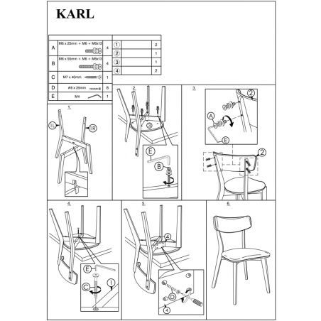 Designerskie Krzesło drewniane z tapicerowaniem Karl Szare Signal do jadalni, salonu i kuchni.