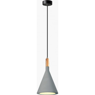 Porcjon 16 dark grey concrete pendant lamp Lumatix