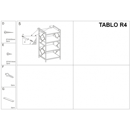 Tablo M 60 oak&amp;brown industrial shelving unit Signal