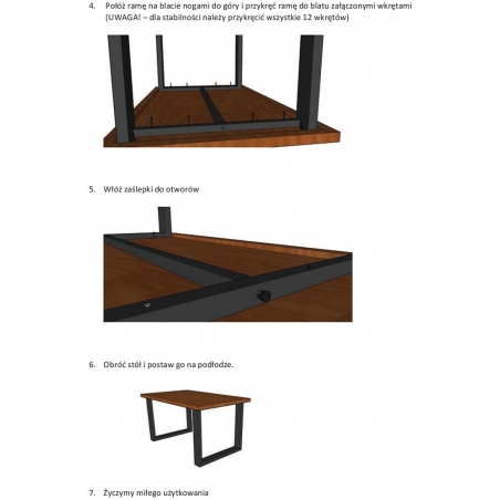 Umberto 150x90 oak&amp;black industrial dining table Signal