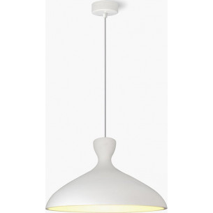 Shaula 40 white gypsum pendant lamp Lumatix