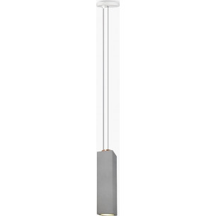 Spica 8 dark grey concrete pendant lamp Lumatix