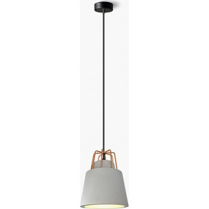 Tiaki 16 dark grey concrete pendant lamp Lumatix