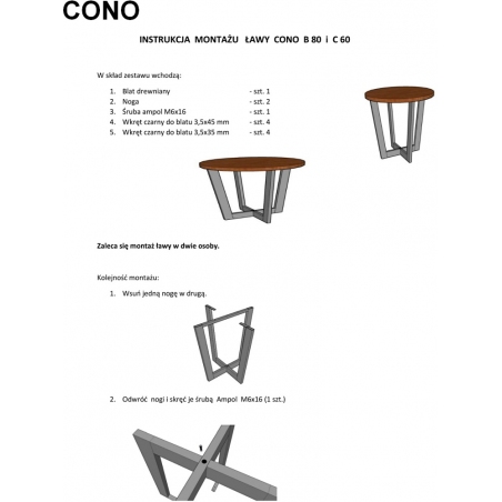 Cono 60 oak wooden coffee table Signal
