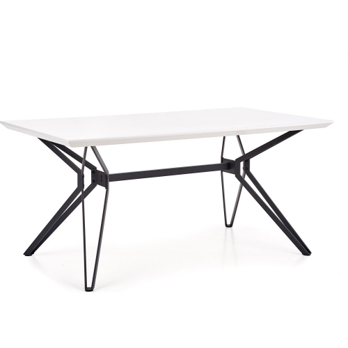 Stylowy Stół prostokątny Pascal 160x90 Biały Halmar do kuchni, restauracji lub kawiarni.