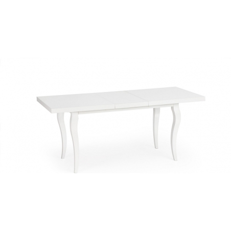 Stylowy Stół rozkładany Mozart 160x90 Biały Halmar do jadalni, kuchni i salonu.