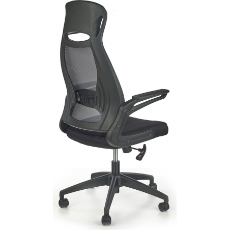 Solaris black mesh office chair with headrest Halmar