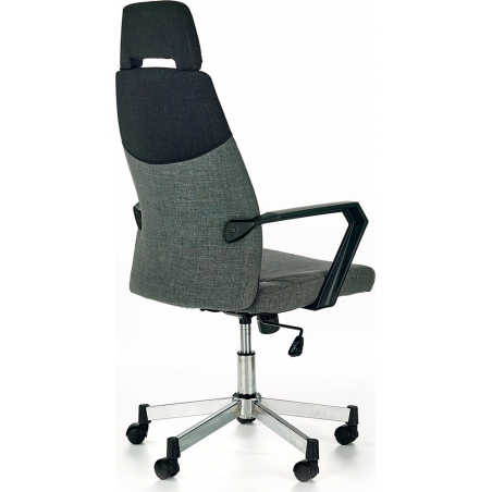 Olaf grey upholstered office chair with headrest Halmar