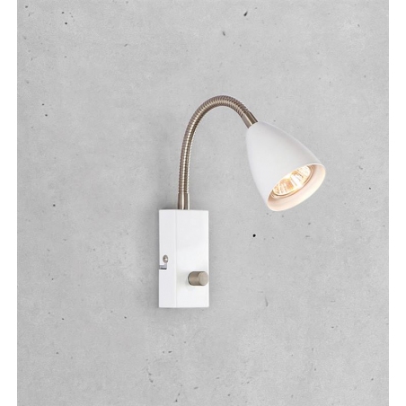 Ciro II white wall lamp with switch Markslojd