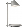 Stay LED grey wall lamp with shelf DFTP