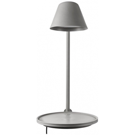 Stay LED grey wall lamp with shelf DFTP