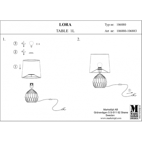 Lora 19 green ceramic table lamp Markslojd