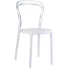 Bobo white&amp;transparent polypropylene chair Siesta