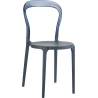 Bobo grey&amp;grey transparent polypropylene chair Siesta