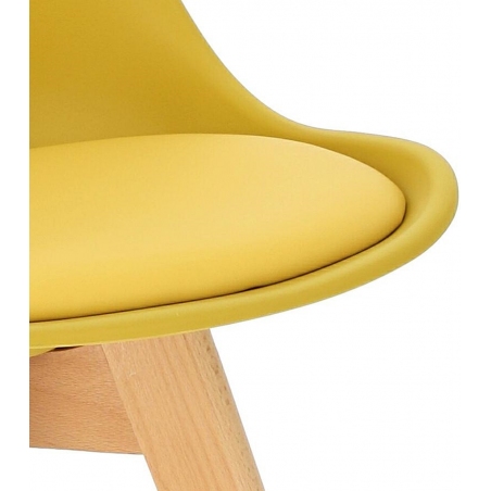Norden Cross yellow scandinavian cushion chair Intesi