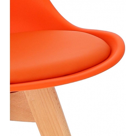 Norden Cross orange scandinavian cushion chair Intesi