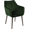Wygodny Fotel tapicerowany Nora VIC Ciemno zielony Actona do salonu i sypialni.