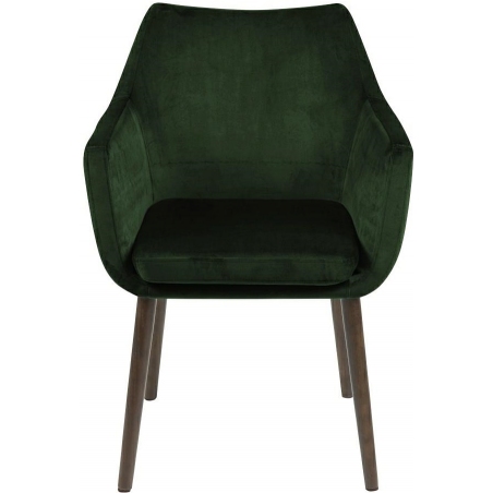 Wygodny Fotel tapicerowany Nora VIC Ciemno zielony Actona do salonu i sypialni.