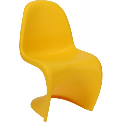 Designerskie Krzesło z tworzywa Balance Żółte D2.Design do kuchni i salonu.