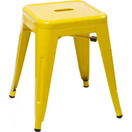 Paris yellow industrial metal stool D2.Design