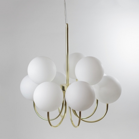 Bianco 57 white gold glass balls pendant lamp Markslojd