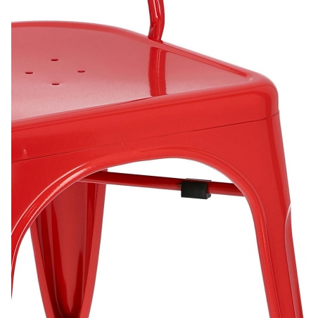 Paris insp. Tolix red metal chair D2.Design