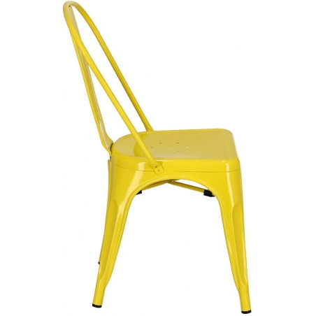 Paris insp. Tolix yellow metal chair D2.Design