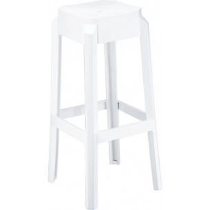 Fox 75 white modern bar stool Siesta