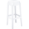 Fox 75 white modern bar stool Siesta