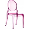 Elizabeth pink transparent polypropylene chair Siesta
