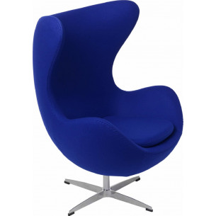 Jajo Chair Cashmere deep blue swivel armchair D2.Design