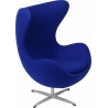 Jajo Chair Cashmere deep blue swivel armchair D2.Design