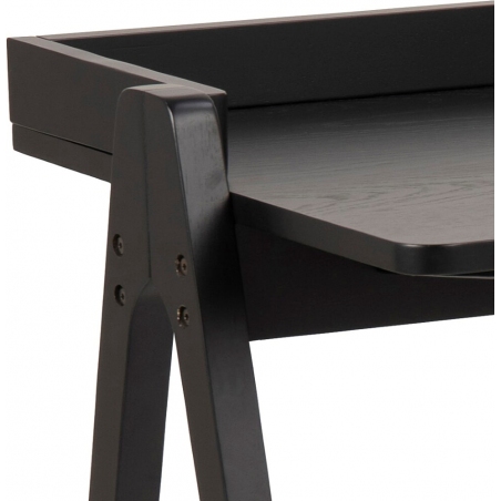 Miso 126 black wooden industrial desk Actona