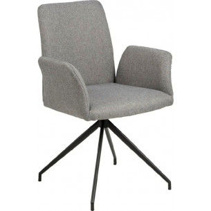 Naya grey upholstered chair with armrests Actona