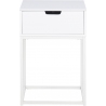 Mitra white bedside table with drawer Actona