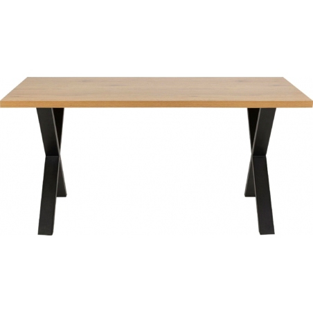 Wales Cross 160x90 wild oak&amp;black industrial dining table Actona