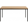 Seaford 160x80 oak&amp;black industrial dining table Actona