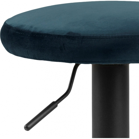 Finch VIC blue&amp;black adjustable velvet bar stool Actona