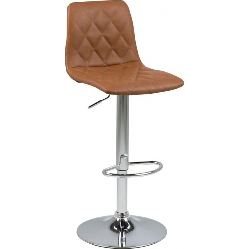Emu brown&amp;chrome adjustable quilted bar stool Actona