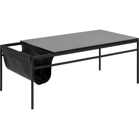 Atalaya 115x58 black coffee table with magazine rack Actona