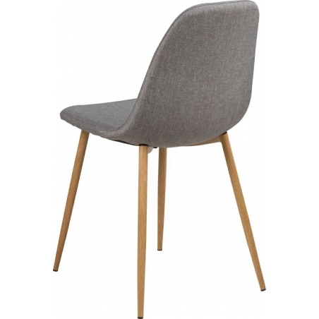 Wilma grey&amp;oak scandinavian upholstered chair Actona