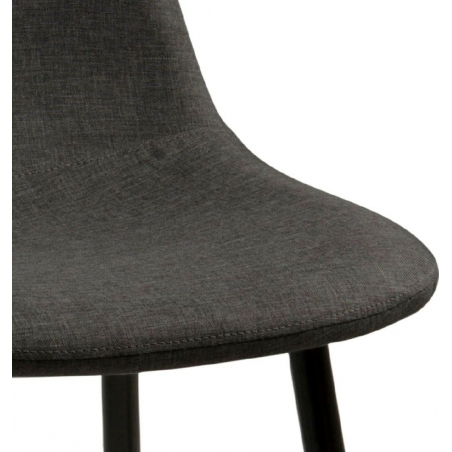 Krzesło tapicerowane Wilma szary/czarny Actona do jadalni,kuchni i salonu.