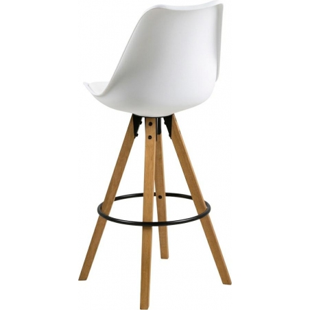Dima white&amp;oak scandinavian bar chair Actona